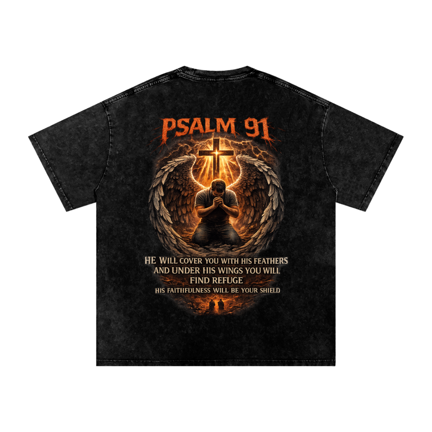 Snow Washed Psalm 91 Tee