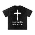 Vintage Washed By The Blood Tee