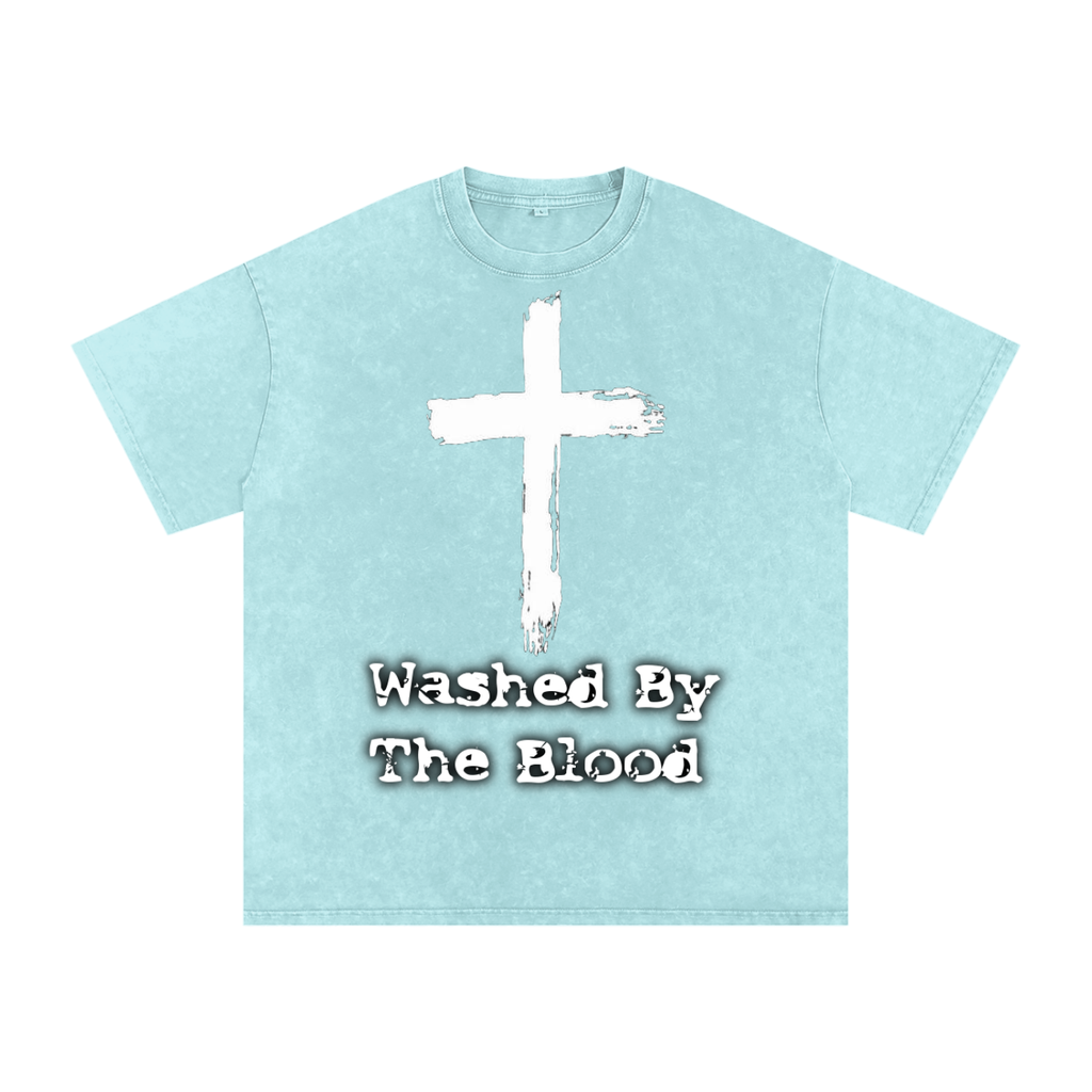 Vintage Washed By The Blood Tee