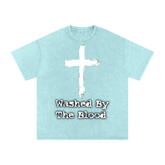 Vintage Washed By The Blood Tee