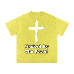 Vintage Washed By The Blood Tee