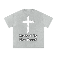Vintage Washed By The Blood Tee