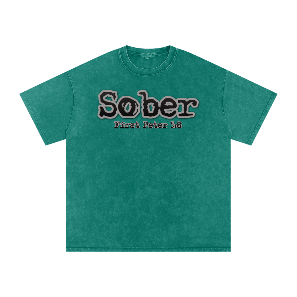 Snow Washed Sober Tshirt