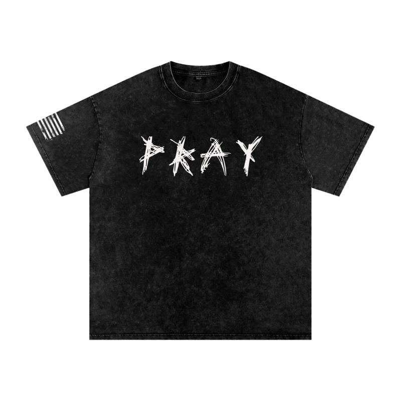 Washed-Out “Pray” T-Shirt