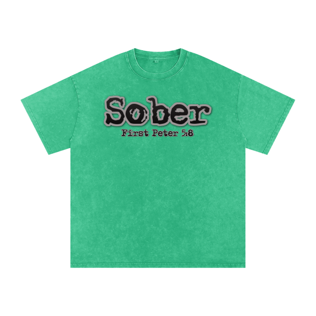 Snow Washed Sober Tshirt