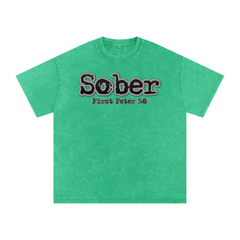 Snow Washed Sober Tshirt