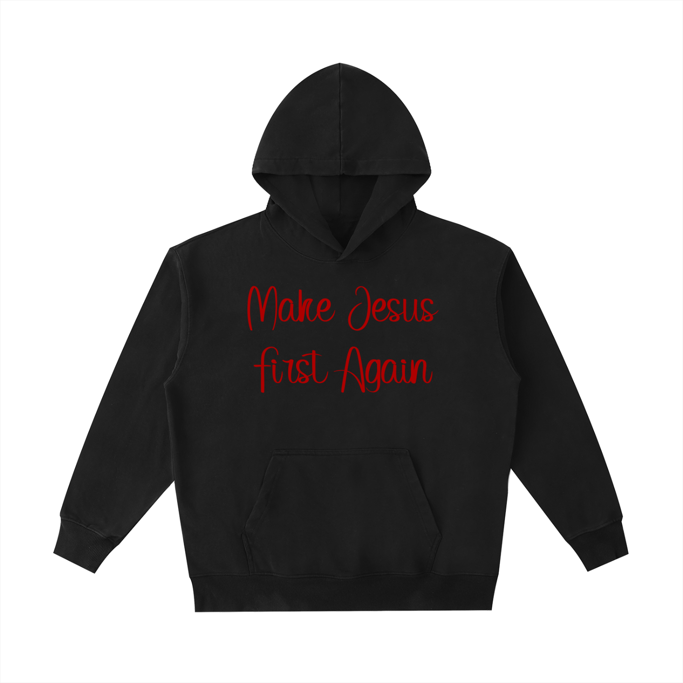 Make Jesus First Again – Vintage Washed Hoodie