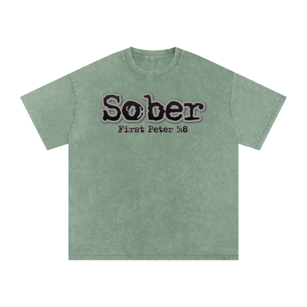 Snow Washed Sober Tshirt