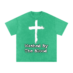 Vintage Washed By The Blood Tee