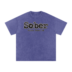 Snow Washed Sober Tshirt